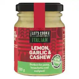 Pick n Pay Liquor PnP Let's Cook Cashew, Lemon & Garlic Stir Thru 130g offer