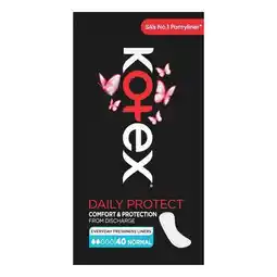 Pick n Pay Liquor Kotex Daily Protect Scented Normal Pantyliners 40 Pack offer