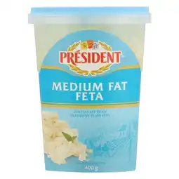 Pick n Pay Liquor President Medium Fat Feta 400g offer
