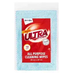 Pick n Pay Liquor PnP Ultra Efficient All Purpose Cleaning Wipes 15 Pack offer