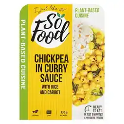Pick n Pay Liquor So Food Chickpea Curry Sauce With Rice & Carrots 330g offer