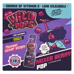 Pick n Pay Liquor Wild Pops Mixed Berry Flavour Kids Drink 12 x 100ml offer