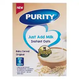 Pick n Pay Liquor Purity Baby Milk Instant Oats 6+ Months 500g offer