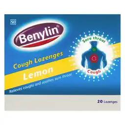 Pick n Pay Liquor Benylin Lemon Cough Lozenges 20 Pack offer