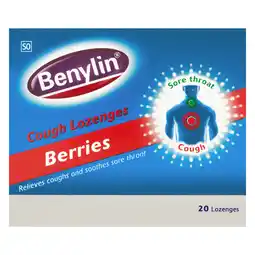 Pick n Pay Liquor Benylin Berries Cough Lozenges 20 Pack offer