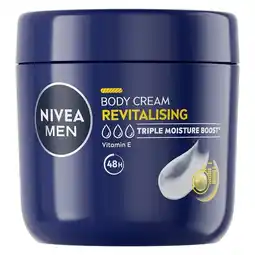 Pick n Pay Liquor Nivea For Men Revitalising Body Cream 400ml offer