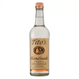 Pick n Pay Liquor Tito's Handmade Vodka 750ml offer