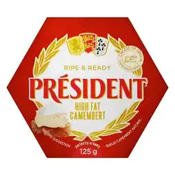 Pick n Pay Liquor President Traditional Camembert Cheese 125g offer