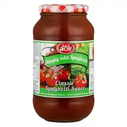 Pick n Pay Liquor All Joy Spaghetti Classic Sauce 820g offer