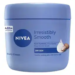 Pick n Pay Liquor Nivea Irresistibly Smooth Body Cream 400ml offer