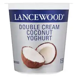 Pick n Pay Liquor Lancewood Double Cream Coconut Yoghurt 150g offer