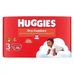 Pick n Pay Liquor Huggies Dry Comfort Nappies Value Pack Size 3 46 Pack offer