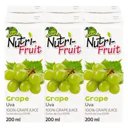 Pick n Pay Liquor Nutri-Fruit Grape Juice 6 x 200ml offer