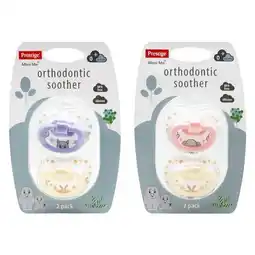 Pick n Pay Liquor Prestige Mini Me Orthodontic Soother 0-6 month 2 Pack offer