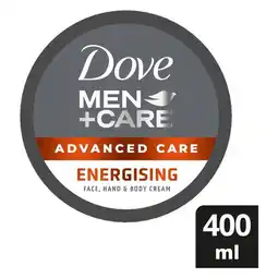 Pick n Pay Liquor Dove Men+Care Energising Body Cream 400ml offer