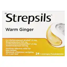 Pick n Pay Liquor Strepsils Lozenges Warm Ginger 24 Pack offer