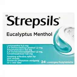 Pick n Pay Liquor Strepsils Eucalyptus Menthol Lozenges 24 Pack offer