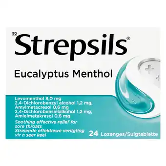 Pick n Pay Liquor Strepsils Eucalyptus Menthol Lozenges 24 Pack offer