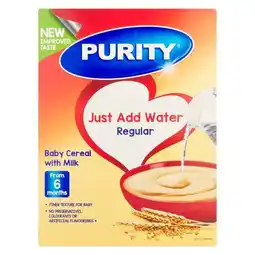 Pick n Pay Liquor Purity Baby Cereal with Milk Regular 200g From6 Months offer