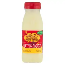 Pick n Pay Liquor Fair Cape Dairies Lunchbox Granadilla Low Fat Dairy Snack 250ml offer