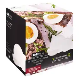 Pick n Pay Liquor O2 Porcelain White Embossed Dinner Set 12 Piece offer