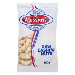 Pick n Pay Liquor Messaris Raw Cashew Nuts 100g offer