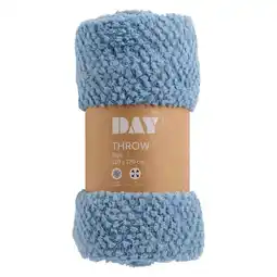 Pick n Pay Liquor DAY Jacquard Blue Sherpa Blanket 130 x 170cm offer