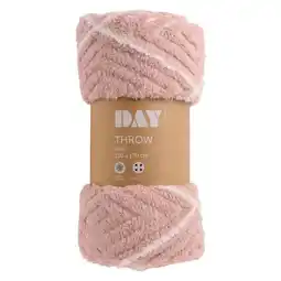 Pick n Pay Liquor DAY Jacquard Dusty Pink Tidy Throw 130 x 170cm offer