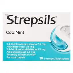 Pick n Pay Liquor Strepsils Cool Mint Lozenges 16 Pack offer