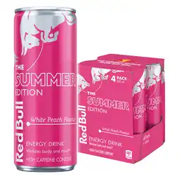 Pick n Pay Liquor Red Bull Summer Edition White Peach Flavour Energy Drink 4 x 250ml offer