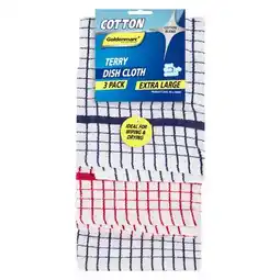 Pick n Pay Liquor Goldenmarc Terry Dishcloth 3 Pack offer