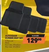 Midas Autogear Rubber Mat Set MAR4BK offer