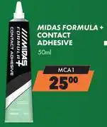 Midas Midas Formula+ Contact Adhesive MCA1-50ml offer