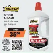 Midas Shield Splash Wash Plus Wax Car Shampoo SH69-1L offer
