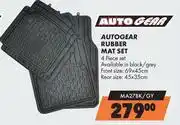 Midas Autogear Rubber Mat Set MA27BK/GY offer