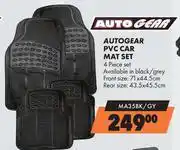 Midas Autogear PVC Car Mat Set MA35BK/GY offer