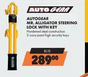 Midas Autogear MR.Alligator Steering Lock With Key SL12 offer