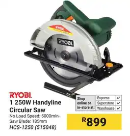 Builders Warehouse RYOBI 1 250W Handyline Circular Saw offer
