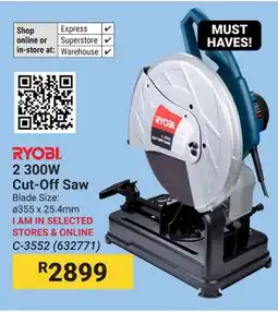 Builders Warehouse RYOBI 2300W Cut-Off Saw offer