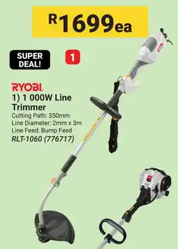 Builders Warehouse RYOBI 1 000W Line Trimmer offer