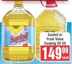 Frontline Sunfoil or Front Value Cooking Oil offer