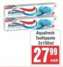 Frontline Aquafresh Toothpaste offer