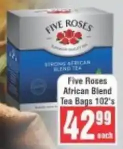 Frontline Five Roses African Blend Tea Bags offer