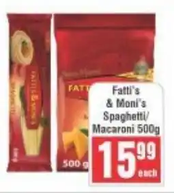 Frontline Fatti's & Moni's Spaghetti/ Macaroni offer