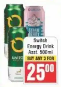 Frontline Switch Energy Drink Asst. offer
