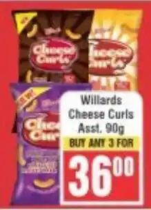 Frontline Willards Cheese Curls Asst. offer