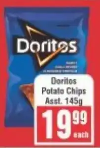 Frontline Doritos Potato Chips Asst. offer
