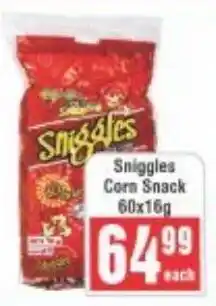 Frontline Sniggles Corn Snack offer