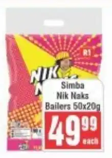 Frontline Simba Nik Naks Bailers offer