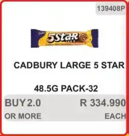 KitKat Cash and Carry Cadbury large 5 star offer